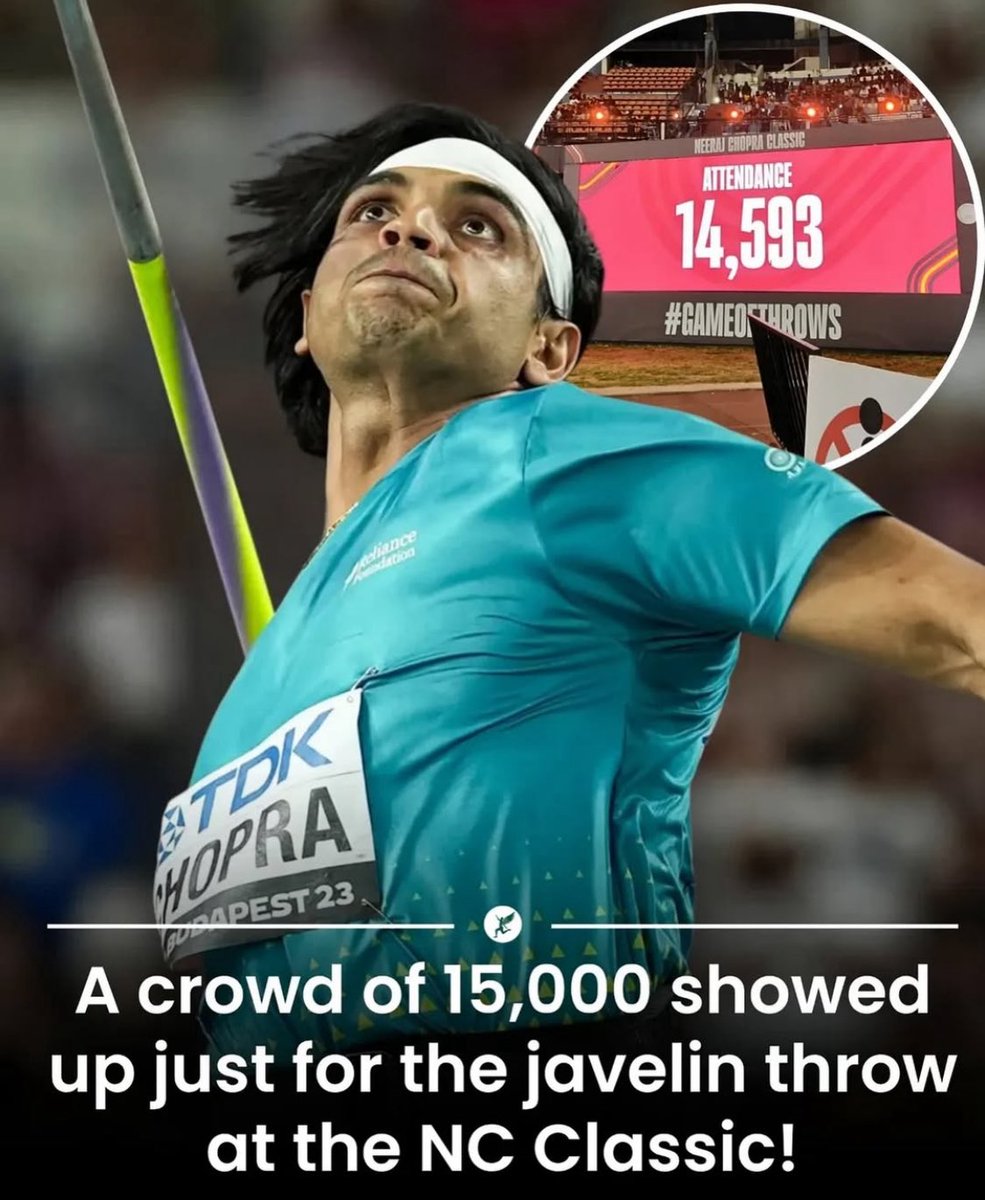 MichaelMMG71's tweet image. The track and field family around the world is looking at the numbers are are just amazed to see how one athlete can bring to many fans to the stadium for one event… I think this cannot be achieved anywhere in the world… bravo @Neeraj_chopra1