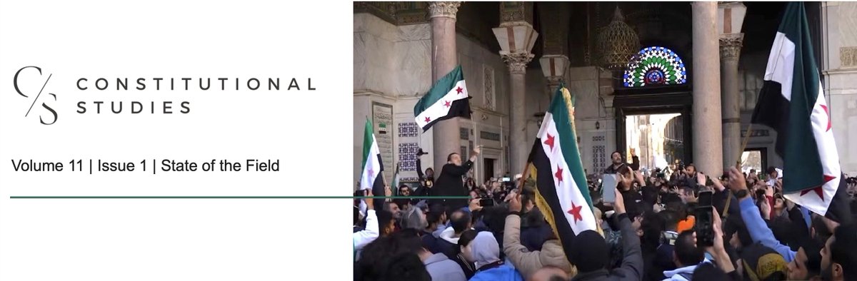 ConstlStudies's tweet image. In his new article for Constitutional Studies, @zalali analyzes constitutional developments across the #ArabRegion since the 2011 uprisings.
Read more at tinyurl.com/4e8fhcb7.
Read our full issue on the State of the Field at tinyurl.com/bdd99zh8.