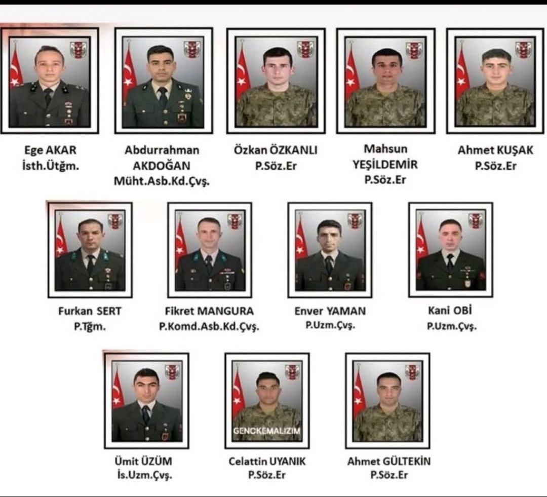 izmirgibi's tweet image. 12 vatan evladı..12 Can..12 Evlat.
12 Şehit var dediler.
Ne kolay söylediler..
12 Anne, 12 Baba 12 ocak söndü.

Bedelli yapanlar, çürük raporu alanlar yaşamadı bu acıyı.

"Oğlum bayrağın asıldı"

Vatanı koruyanlar Şehit düşüyor 
Vatan sağ olur mu?

#SehidinVarTürkiye #UyumaYasTut