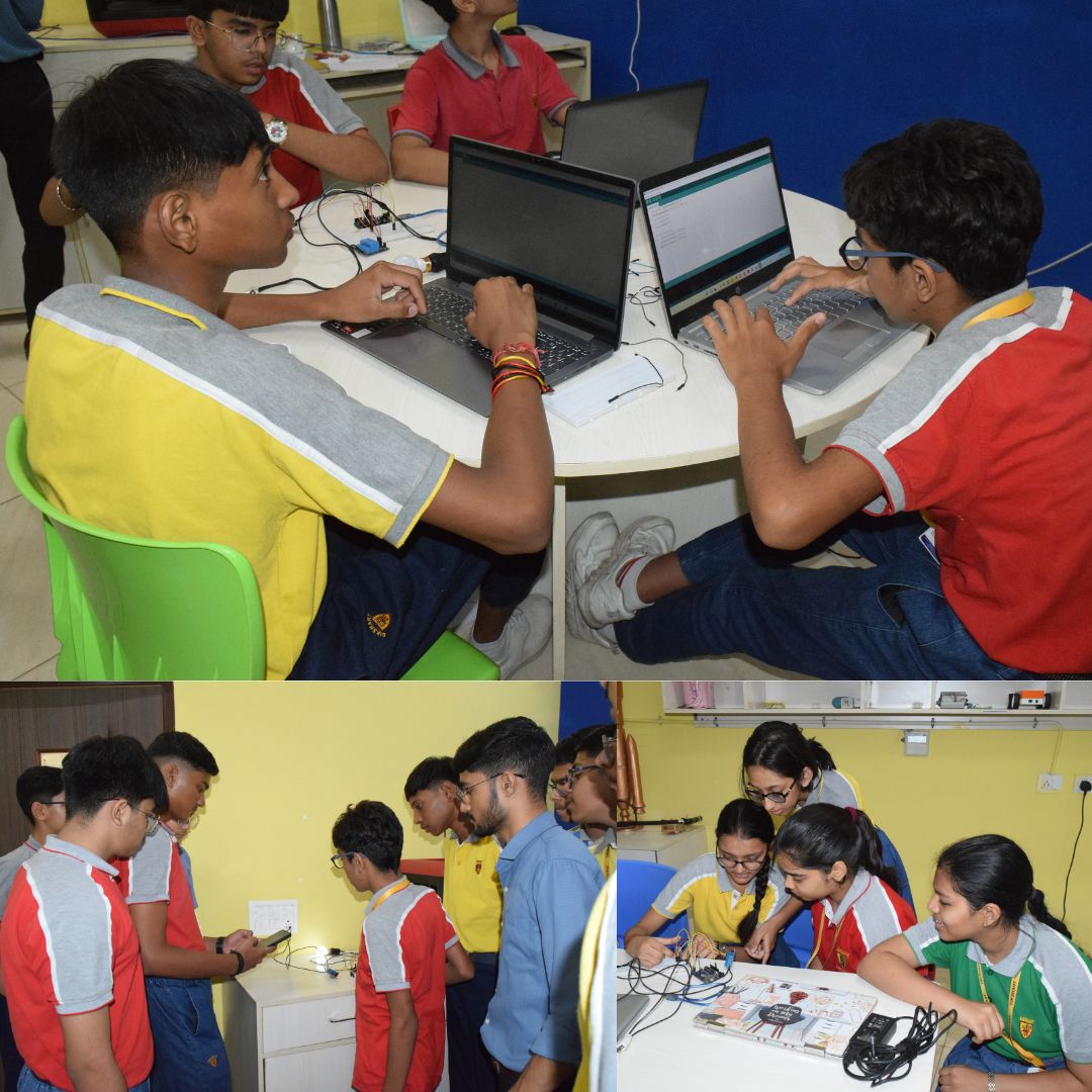 Students at Dikshant Global School, under the Think Lab by Smartcircuits Innovation, created an IoT-based automation system using sensors &amp; coding! 💡📡

Hands-on learning at its best!

#IoT #Innovation #STEM #Smartcircuits #ThinkLab #StudentTech #FutureReady