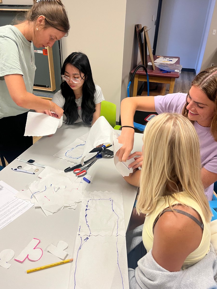 otvalpo's tweet photo. Summer with @OTValpo equals sunshine but also splint making! Students in OCTH 725 had a great time making trigger finger blocking orthoses (aka lightbulb splints). https://t.co/e9D4Zj2b58