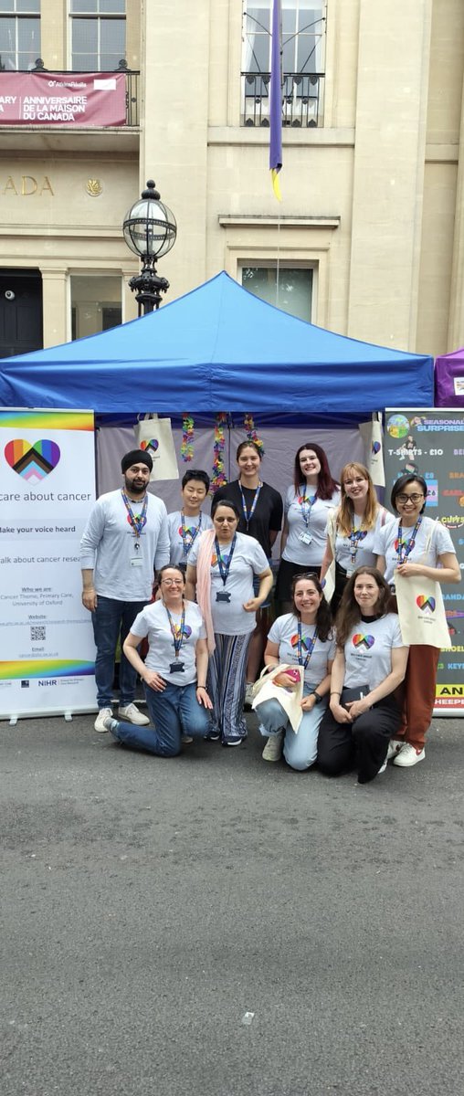PradeepVirdee's tweet photo. 🏳️‍🌈 London Pride now complete! We spoke with LGBTQ+ people about barriers to primary care cancer research involvement, raised awareness of cancer research, and encouraged people to get involved! @OxPrimaryCare @NIHRSPCR https://t.co/UeQOAt16Gf
