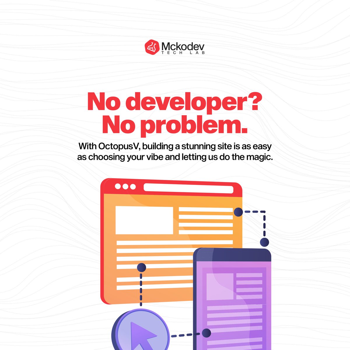 mckodev's tweet image. Building a Website Without Code?

Dear SMEs in 2025 do you know that 
With OctopusV, building a stunning site is as easy as choosing your vibe and letting us do the magic?

Just smart design that works. #WebsiteForAll #NoTechNeeded #ekiti #lagos #Abuja #smes #portharcourt
