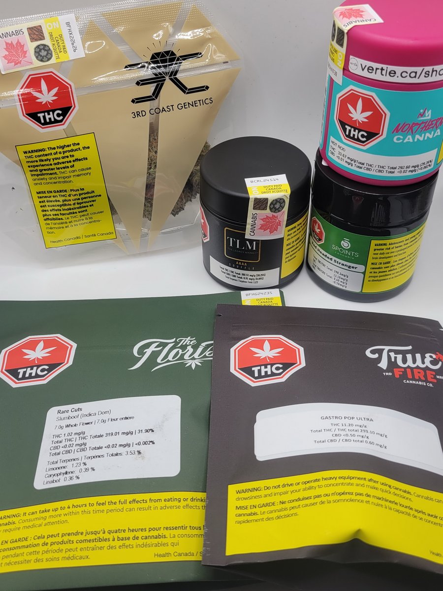 HAPPY MONDAY! Here's my "product research" for the week. I'll be looking at BLACK CHEESE (3rd Coast/ <a href="/ccatlanticnl/">Chris C</a>), SLURRIBOOF (Florist), SOUFFLÉ (<a href="/thalegacymarket/">The Legacy Market™</a>), GASTRO POP ULTRA (True Fire), HOT ROD (Northern Canna), &amp; value offering RED HEADED STRANGER (<a href="/5pointscannabis/">5pointscannabis</a>).