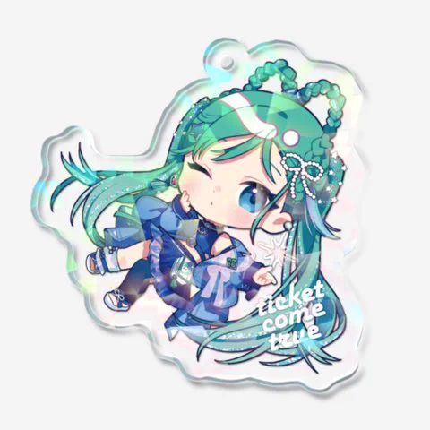 七夕なのでチケット当選祈願アクキーをpixiv factoryで製造できる形にしました。細かい仕様は違うけど同じイラストなので、こちらでもよろしければ是非! #七夕 #初音ミク #マジカルミライ2025