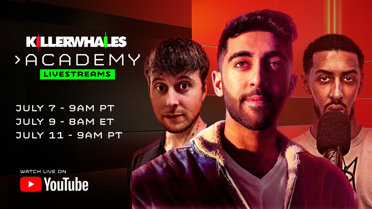 Killer Whales Academy: Trading Livestreams 🎓 Gm 🐳 Dive into the markets  this week with our live Academy sessions, featuring crypto fundamentals, live  trading setups, and actionable insights in real time. 🗓️