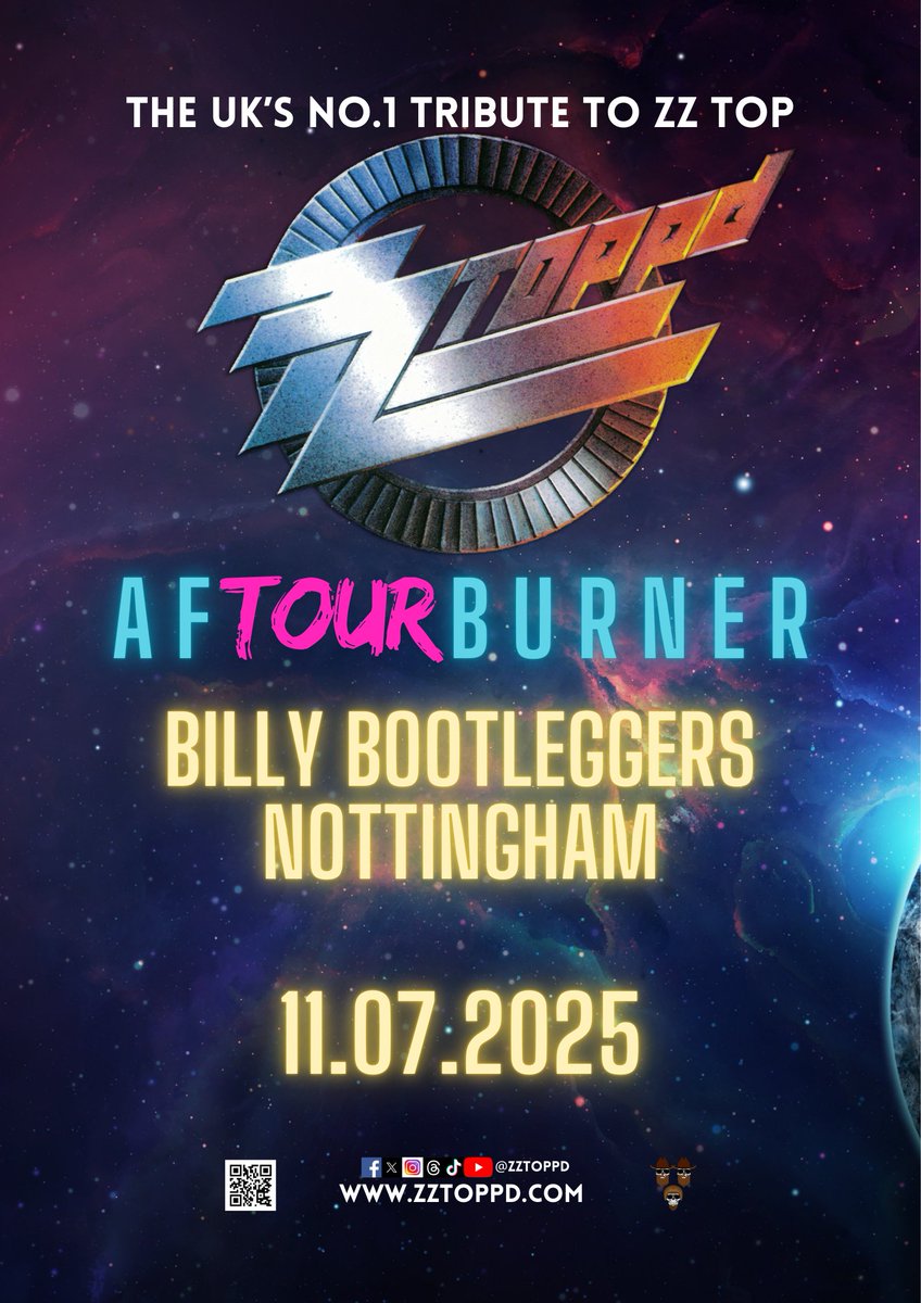 ZZ TOPPD- ZZ TOP Tribute Band (@zztoppd) on Twitter photo 💥💥THIS WEEKS SHOWS💥💥
This week the AfTourBurner will be rolling into the following places:
10.07.25- <a href="/BeaverwoodClub/">The Beaverwood</a>, Chislehurst (our 100th live show)
TICKETS: thebeaverwood.com/events-1/zz-to…
11.07.25- Billy Bootleggers, Nottingham
TICKETS: eventbrite.co.uk/e/zz-toppd-not…
12.07.25- 💥💥THIS WEEKS SHOWS💥💥
This week the AfTourBurner will be rolling into the following places:
10.07.25- <a href="/BeaverwoodClub/">The Beaverwood</a>, Chislehurst (our 100th live show)
TICKETS: thebeaverwood.com/events-1/zz-to…
11.07.25- Billy Bootleggers, Nottingham
TICKETS: eventbrite.co.uk/e/zz-toppd-not…
12.07.25-