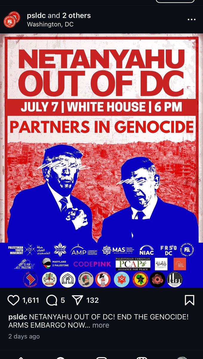 Laura Loomer (@lauraloomer) on Twitter photo Today, anti-Trump protesters led by the Palestinian Youth Movement and the Party for Socialism and Liberation will be protesting outside the White House at 6:00 PM where President Trump is meeting with <a href="/netanyahu/">Benjamin Netanyahu - בנימין נתניהו</a> today.
Elias Rodriguez, who murdered two Israeli embassy workers Today, anti-Trump protesters led by the Palestinian Youth Movement and the Party for Socialism and Liberation will be protesting outside the White House at 6:00 PM where President Trump is meeting with <a href="/netanyahu/">Benjamin Netanyahu - בנימין נתניהו</a> today.
Elias Rodriguez, who murdered two Israeli embassy workers