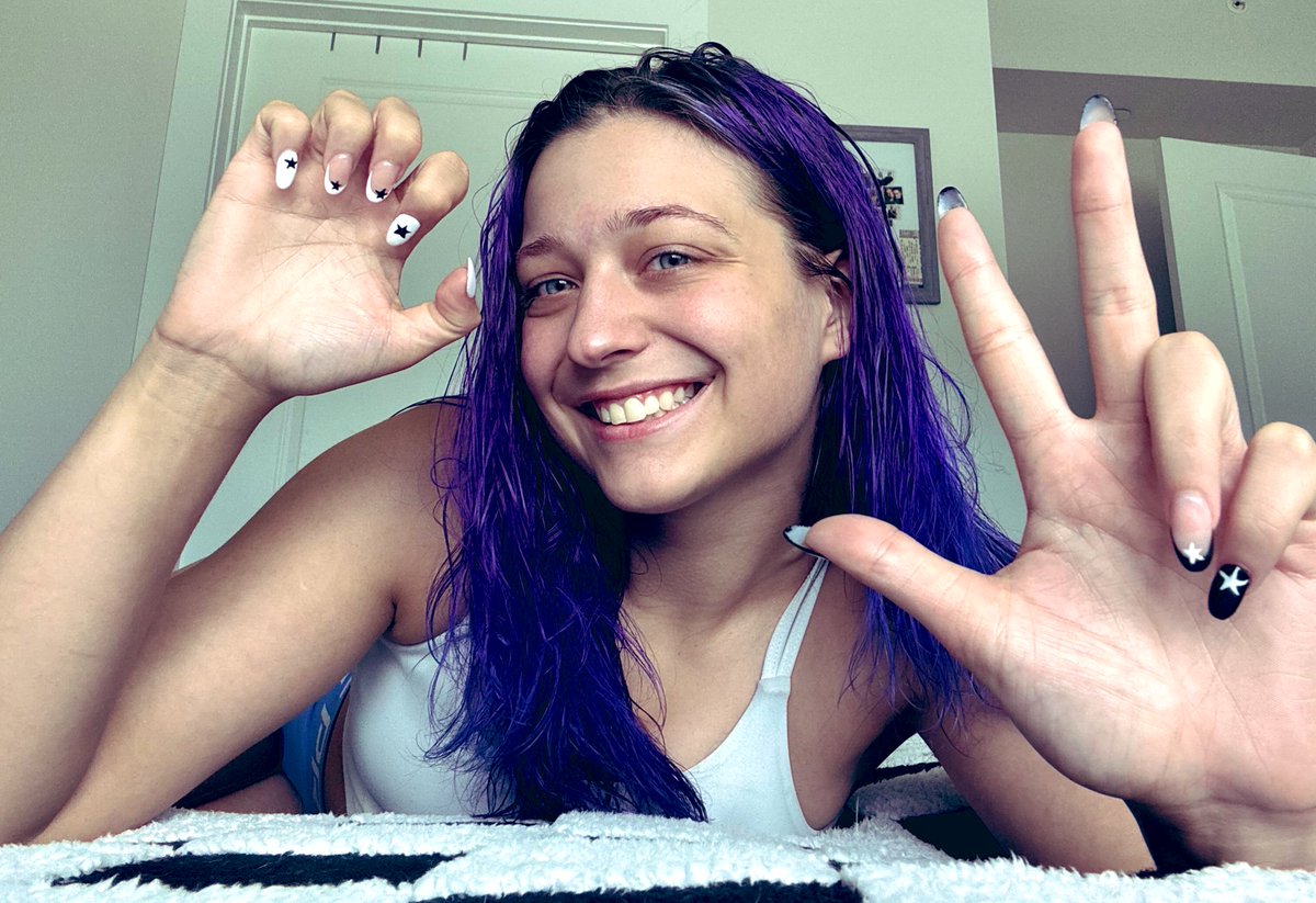 Home from a crazy wrestling weekend. Nails done for #ALLIN! Hair tomorrow, then off to Texas for the best week of wrestling events!