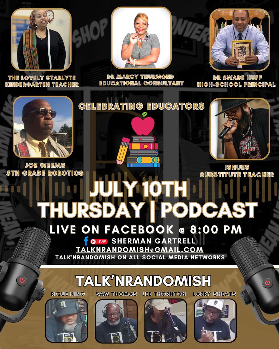 I am looking forward to joining a discussion with educators on the Talk'n Random ISH show this Thursday at 8pm!