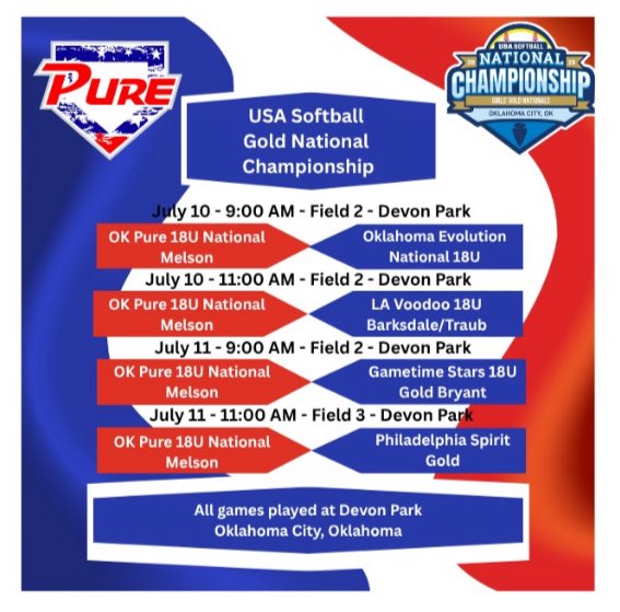 OK Pure Fastpitch 18U National Melson tweet media