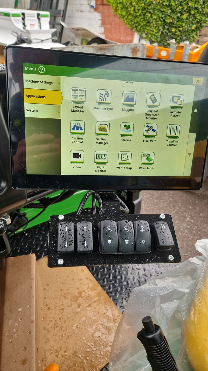 Our service department team are putting the final touches to the GPS sprayers. One was delivered, and two more are going out this week. 
Precision technology, Auto Steering, GPS RTK guidance, and independent nozzle control.