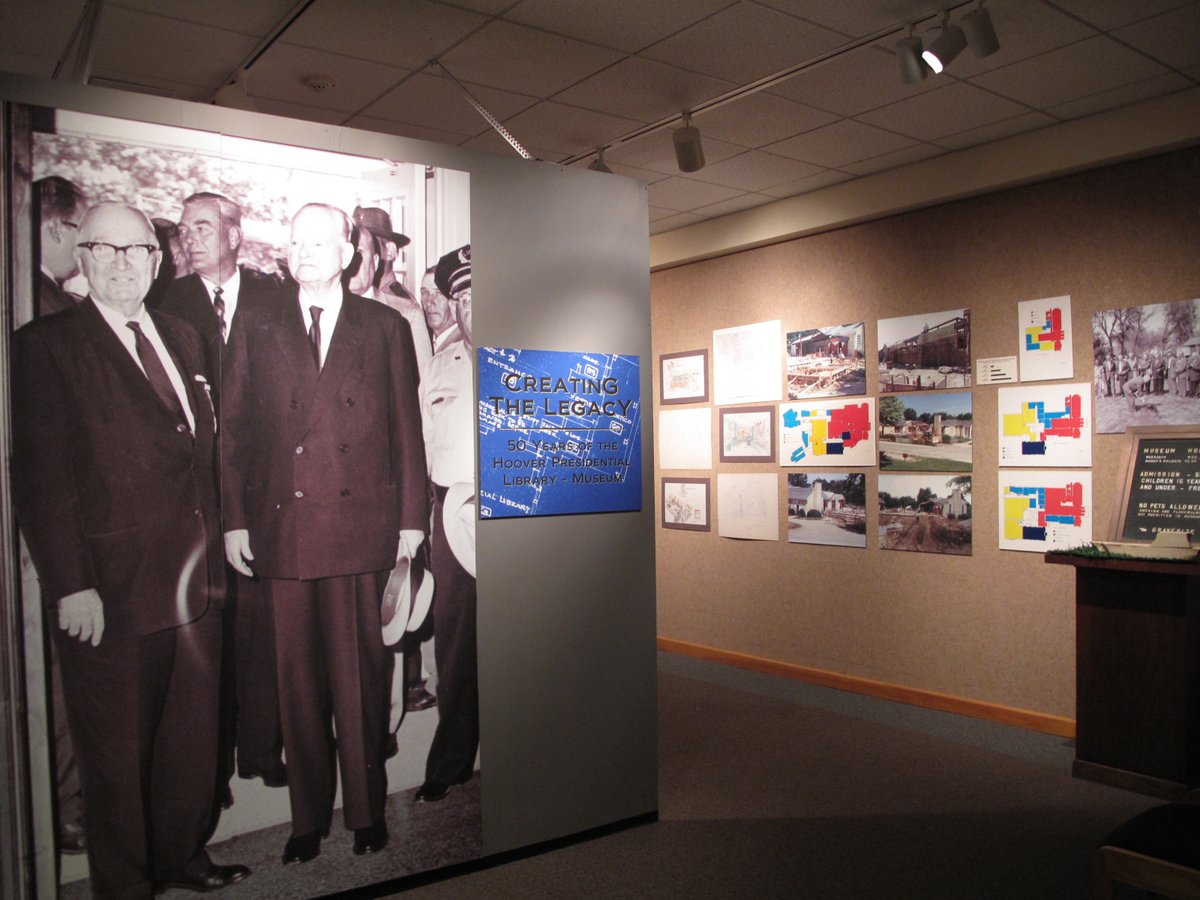 HooverPresLib's tweet image. #FlashbackFriday In 2012, we celebrated our 50th anniversary with a special exhibit, which featured artifacts from our early days and White House china collected by Set Momjian.
