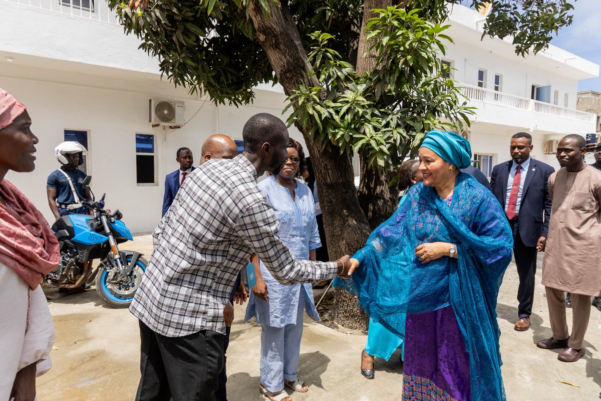United Nations The Gambia (@ungambia) on Twitter photo The <a href="/UN/">United Nations</a> Deputy Secretary-General <a href="/AminaJMohammed/">Amina J Mohammed</a> visited the UN House to view ongoing renovation works that will enhance operational effectiveness & foster greater collaboration.
She was led on a tour by <a href="/UNDP_TheGambia/">UNDP The Gambia</a> Resident Representative, <a href="/mmashologu1/">Mandisa Mashologu</a> & RC <a href="/karlfredpaul/">Karl-Frédérick Paul</a>. The <a href="/UN/">United Nations</a> Deputy Secretary-General <a href="/AminaJMohammed/">Amina J Mohammed</a> visited the UN House to view ongoing renovation works that will enhance operational effectiveness & foster greater collaboration.
She was led on a tour by <a href="/UNDP_TheGambia/">UNDP The Gambia</a> Resident Representative, <a href="/mmashologu1/">Mandisa Mashologu</a> & RC <a href="/karlfredpaul/">Karl-Frédérick Paul</a>.