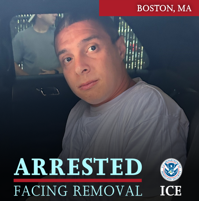 EROBoston's tweet image. ICE Boston arrested Andrew Da Silva, an illegal alien from Brazil, in Cranston, Rhode Island whose criminal history includes a conviction for TWO counts of second degree child molestation sexual assault.