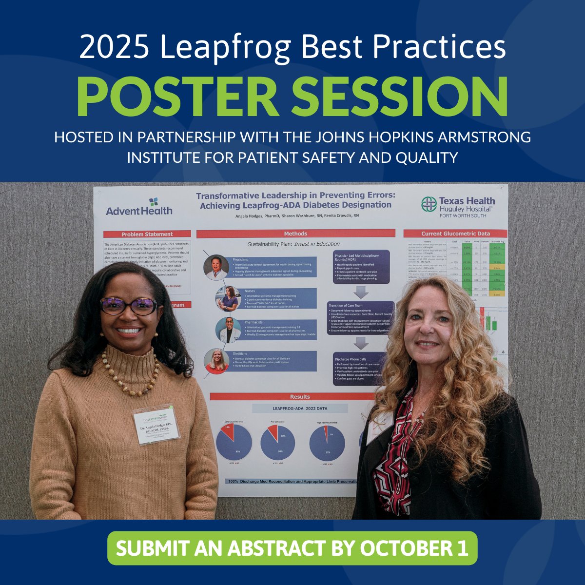 LeapfrogGroup's tweet image. Leapfrog is excited to announce the return of our Best Practices Poster Session at the 2025 Annual Meeting! Learn more and view last year's presenters: leapfroggroup.org/2025-leapfrog-…
#PatientSafety #HealthInnovation