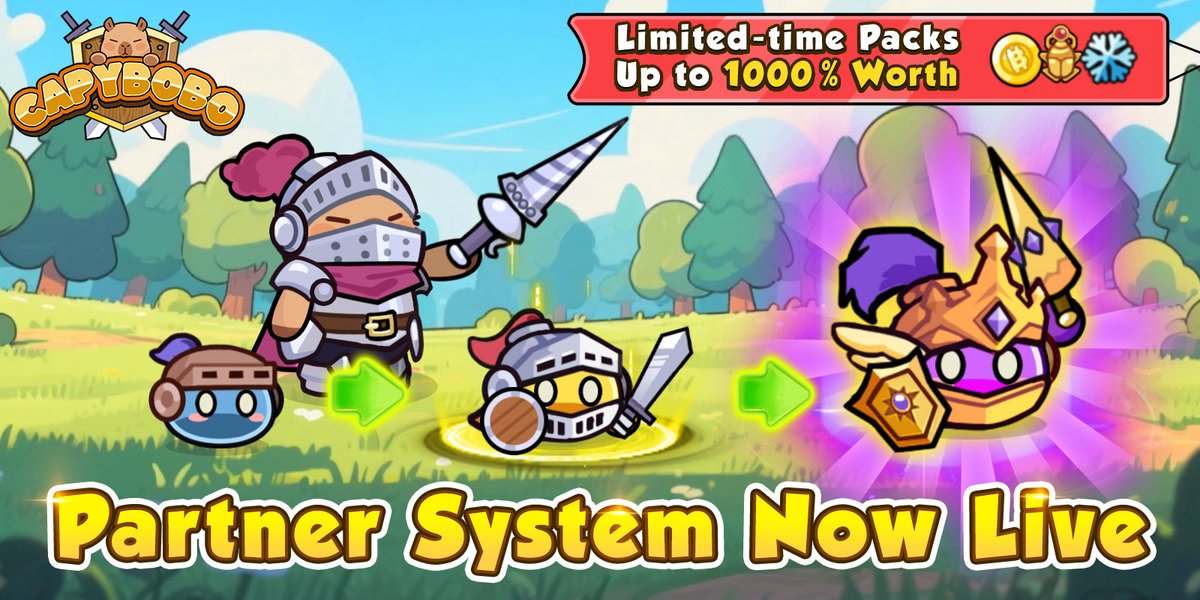 🔥 Capybobo Partner System Is Live! 💚

Your Pybobo no longer fights alone — a cute slime companion is here to join the fight!

Raise Your Slime in Capybobo - linktr.ee/capybobo

New Features Unlocked (Lv.70+ Required):
• Dragon’s Lair Dungeon: Clear this new challenge to