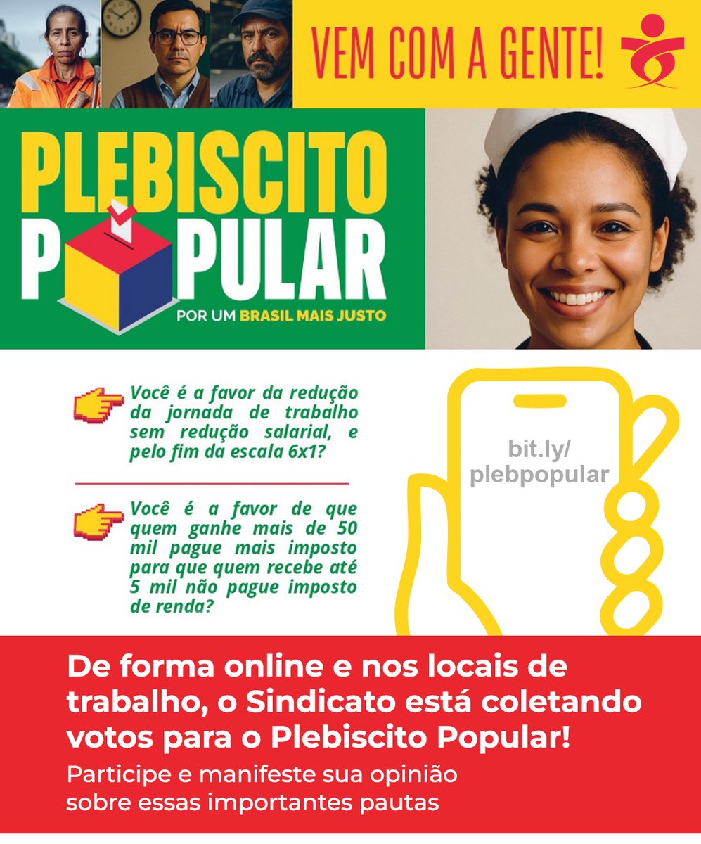 spbancarios's tweet photo. Você decide!
O Sindicato está coletando votos para o Plebiscito Popular 2025, online e nos locais de trabalho! Saiba mais: https://t.co/MWMMcgBWS7 https://t.co/O4DR9ZCc0O