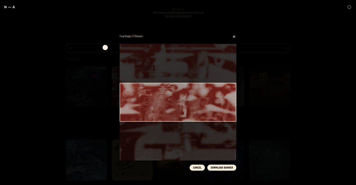 Quick reminder:
You can elevate your X profile simply navigating to noctavia.xyz/backgroundstud…, find your background trait and export it as a 1500x500 banner.

It's the ultimate match to make your Noctavia PFP truly stand out.

We are currently working on Mobile support + smarphone