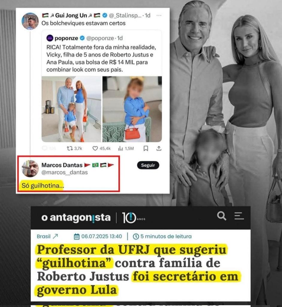 Imaginem oq esse professor ensina em sala de aula? Petista odeia tudo oq é belo,tudo que é livre,tudo que é próspero, petista odeia cristão, odeia o Agro,odeia a beleza,odeia o respeito,o pudor,o caráter. Petista é um lixo parasita,que emergiu do submundo com a ascensão de Lula.