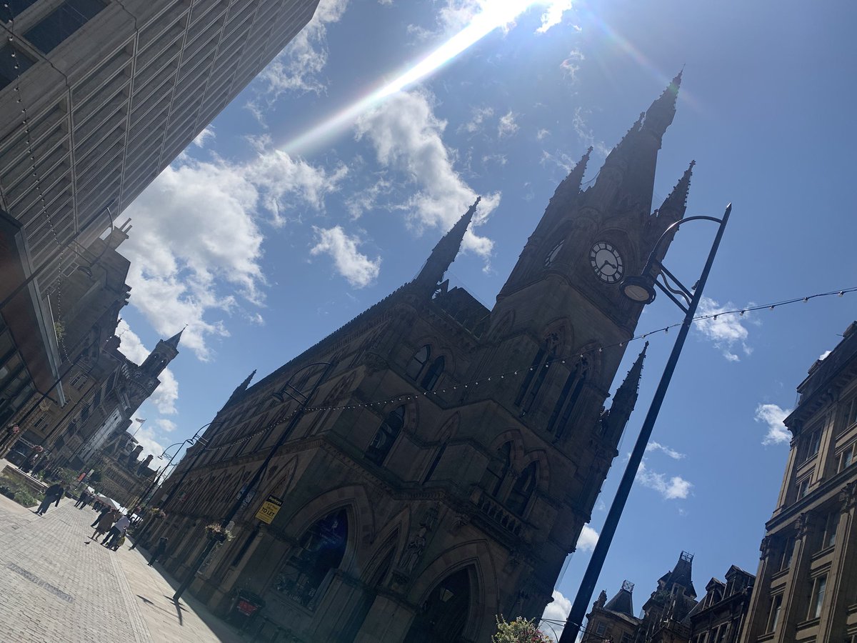 In my hometown of Bradford, leading a University of Leeds day school on a walk around the people of North Parade.