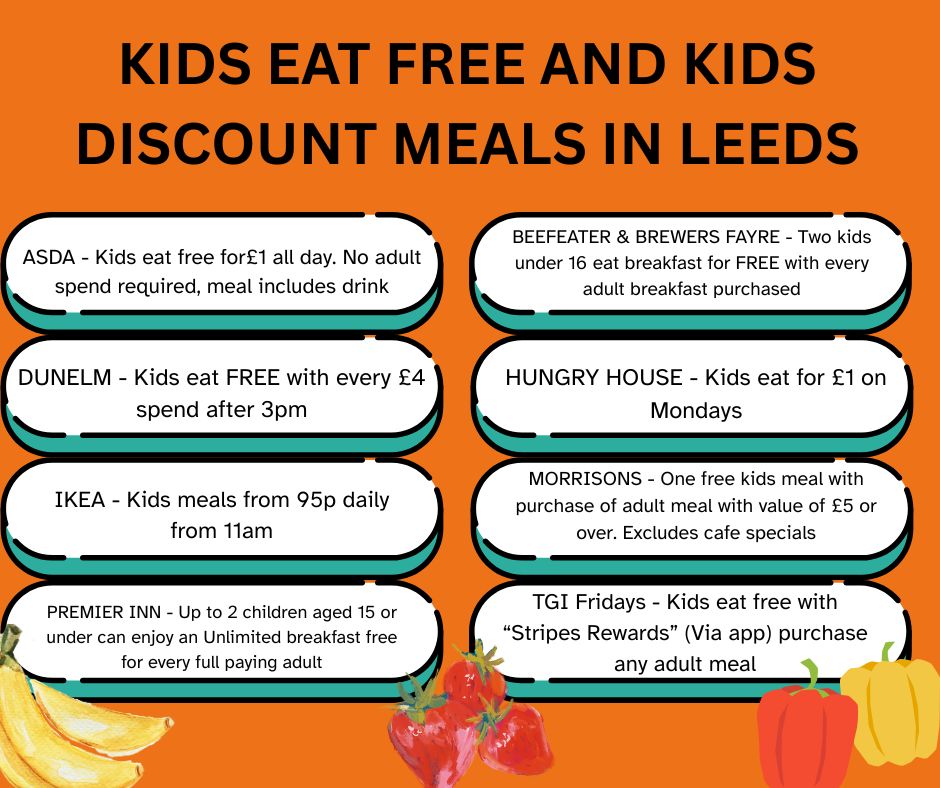 The summer holidays are coming up, take your kids out for free/ at a low cost 🧑‍🍳🧑‍🍳🧑‍🍳