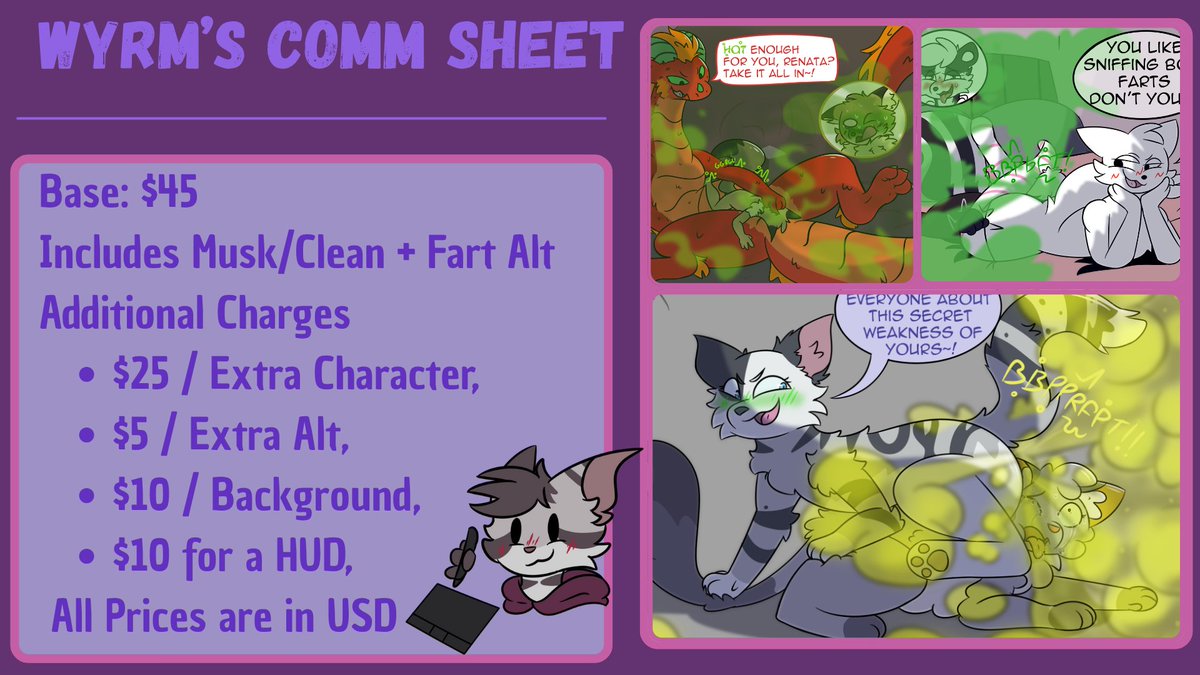 RancidWyrm (@rancidwyrm) on Twitter photo Here's my official comm info! Here's my official comm info!