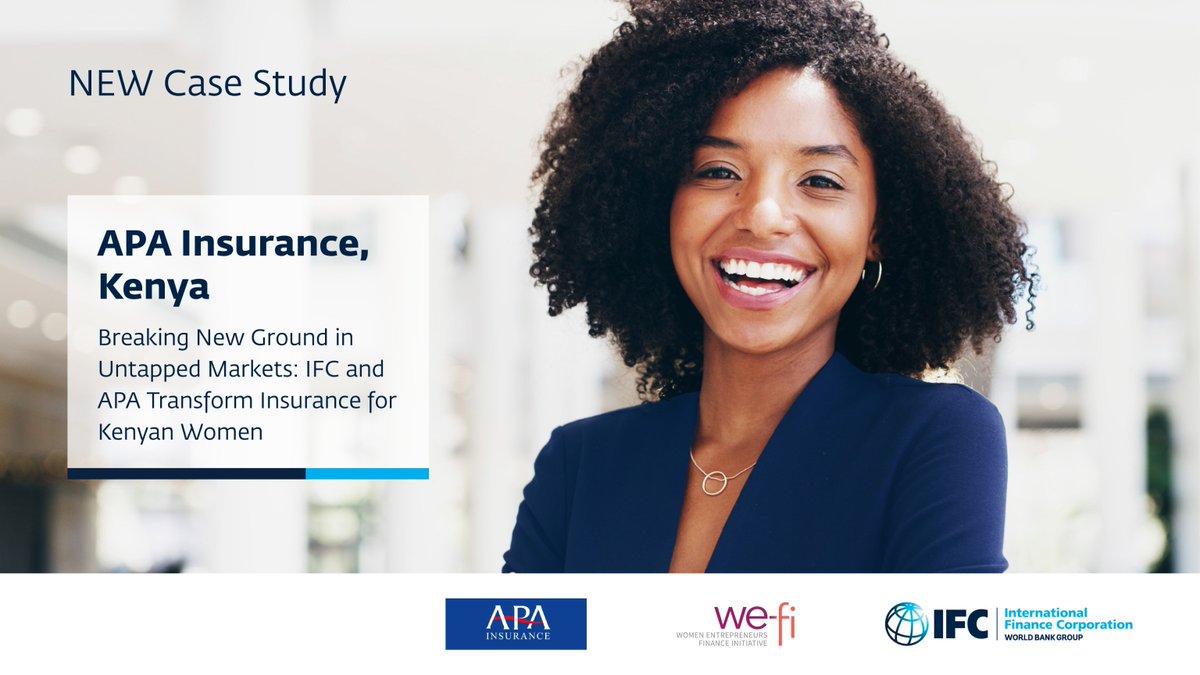 WBG_Gender's tweet image. Women own 1 in 3 MSMEs in Kenya, yet few are insured. Kenya’s insurers lack products for women’s needs. Discover how @IFC_org &amp;amp;  @APAInsuranceKE created SHEild to help women protect themselves, their families &amp;amp; their assets. wrld.bg/69mI50WlEg4 ##SheforShield