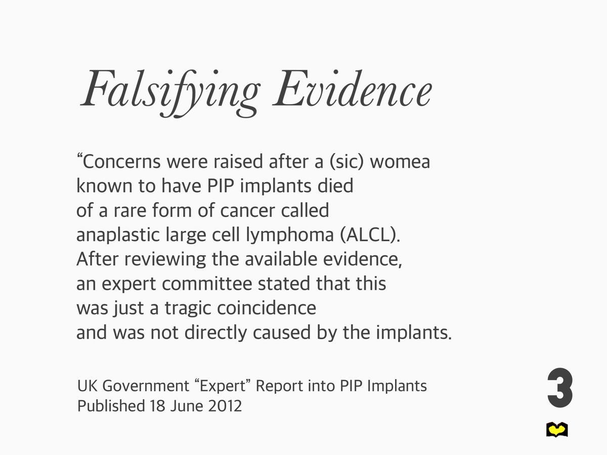 PIP Action Campaign (@pipactiona) on Twitter photo 3. Falsifying Evidence
Fraudulent #PIPimplants <a href="/wesstreeting/">Wes Streeting</a> <a href="/DHSCgovuk/">Department of Health and Social Care</a> <a href="/MHRAgovuk/">MHRAgovuk</a> <a href="/PutneyFleur/">Fleur Anderson MP</a> <a href="/CommonsWEC/">Women & Equalities Committee</a> #medicaldevices #patientsafety #avoidabledeathandinjury <a href="/RebeccaHarrisMP/">Rebecca Harris MP🦖</a> <a href="/DanCardenMP/">Dan Carden</a> <a href="/DanAldridgeWSM/">Dan Aldridge MP</a> 3. Falsifying Evidence
Fraudulent #PIPimplants <a href="/wesstreeting/">Wes Streeting</a> <a href="/DHSCgovuk/">Department of Health and Social Care</a> <a href="/MHRAgovuk/">MHRAgovuk</a> <a href="/PutneyFleur/">Fleur Anderson MP</a> <a href="/CommonsWEC/">Women & Equalities Committee</a> #medicaldevices #patientsafety #avoidabledeathandinjury <a href="/RebeccaHarrisMP/">Rebecca Harris MP🦖</a> <a href="/DanCardenMP/">Dan Carden</a> <a href="/DanAldridgeWSM/">Dan Aldridge MP</a>