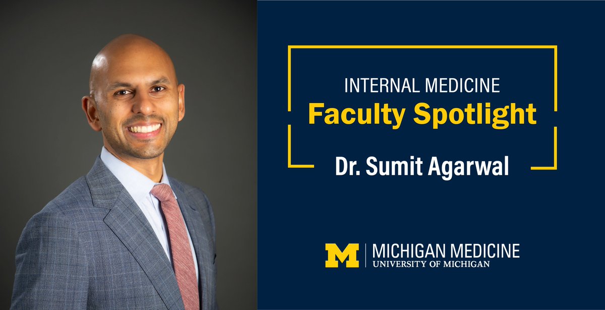 UMIntMed's tweet image. 🌟 In this DOIM faculty spotlight, meet Dr. Sumit Agarwal, tenure-track assistant professor in the Division of General Medicine. Learn more about his work on the impacts of social, economic, and insurance policies on primary care: medschool.umich.edu/department-new….