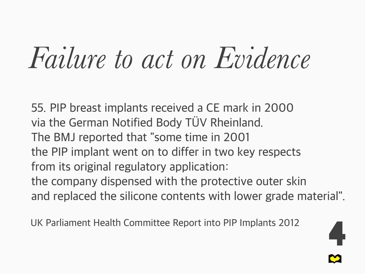 PIP Action Campaign (@pipactiona) on Twitter photo 4. Failure to act on Evidence
Fraudulent #PIPimplants <a href="/wesstreeting/">Wes Streeting</a> <a href="/DHSCgovuk/">Department of Health and Social Care</a> <a href="/MHRAgovuk/">MHRAgovuk</a> <a href="/PutneyFleur/">Fleur Anderson MP</a> <a href="/CommonsWEC/">Women & Equalities Committee</a> #medicaldevices #patientsafety #avoidabledeathandinjury <a href="/RebeccaHarrisMP/">Rebecca Harris MP🦖</a> <a href="/DanCardenMP/">Dan Carden</a> <a href="/DanAldridgeWSM/">Dan Aldridge MP</a> 4. Failure to act on Evidence
Fraudulent #PIPimplants <a href="/wesstreeting/">Wes Streeting</a> <a href="/DHSCgovuk/">Department of Health and Social Care</a> <a href="/MHRAgovuk/">MHRAgovuk</a> <a href="/PutneyFleur/">Fleur Anderson MP</a> <a href="/CommonsWEC/">Women & Equalities Committee</a> #medicaldevices #patientsafety #avoidabledeathandinjury <a href="/RebeccaHarrisMP/">Rebecca Harris MP🦖</a> <a href="/DanCardenMP/">Dan Carden</a> <a href="/DanAldridgeWSM/">Dan Aldridge MP</a>