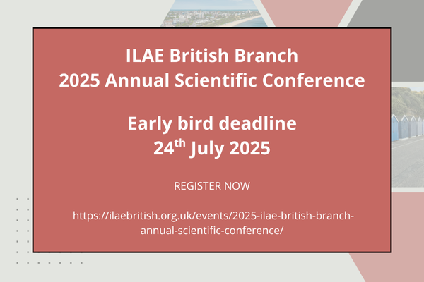 🚨EARLY-BIRD RATE DEADLINE: 24TH OF JULY

ILAE British Branch 2025 Annual Scientific Conference
 
📍BICC in Bournemouth 

📅15th -17th September

Register here: ilaebritishconference.org.uk

⭐️11 CPD points awarded by the RCP UK