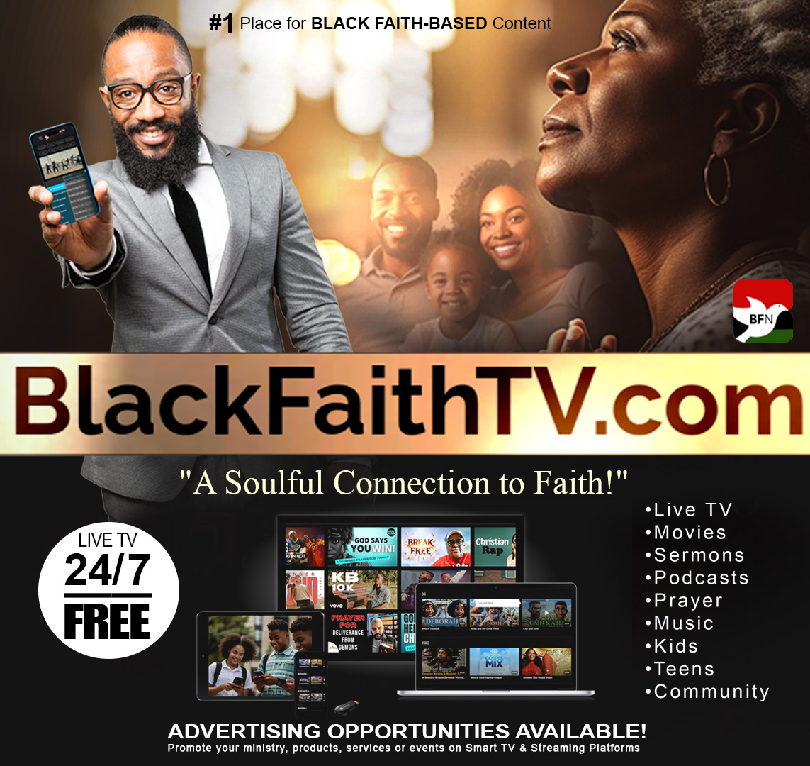 blackfaithnet's tweet image. BlackFaithTV.com is the new worldwide TV streaming network. Voted#1. Join Us!
#WatchAndWorship #FaithForTheCulture #StreamingWithPurpose #ChurchFromAnywhere
#FaithGoesDigital #MinistryMedia #SubscribeToFaith
#ChurchOnTheGo #LiveYourFaithOutLoud #24HourFaithTV