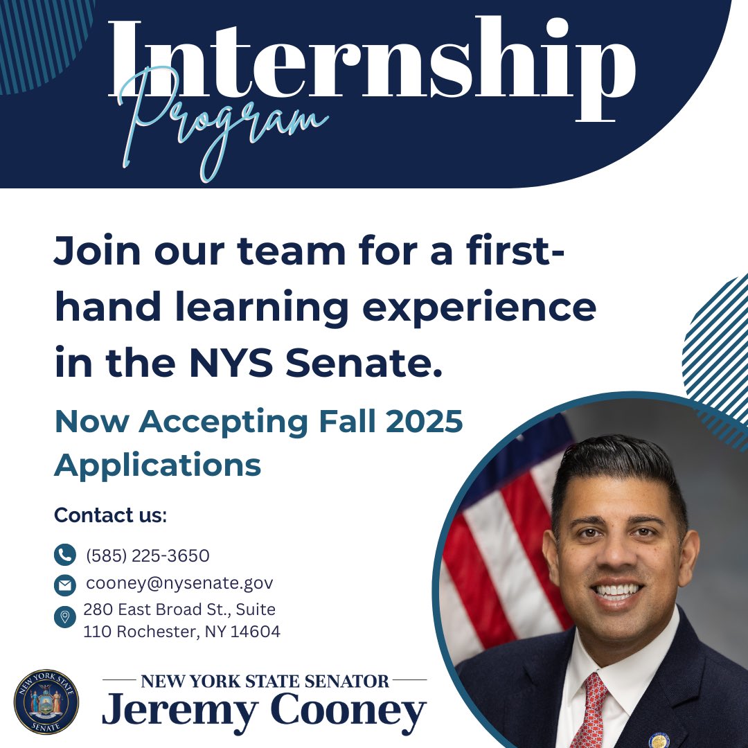 Now seeking Fall 2025 interns! Join us for an invaluable learning experience in local government serving #ROC. To apply, visit docs.google.com/forms/d/e/1FAI…