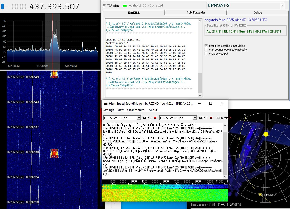 UPMSAT-2 over Brazil