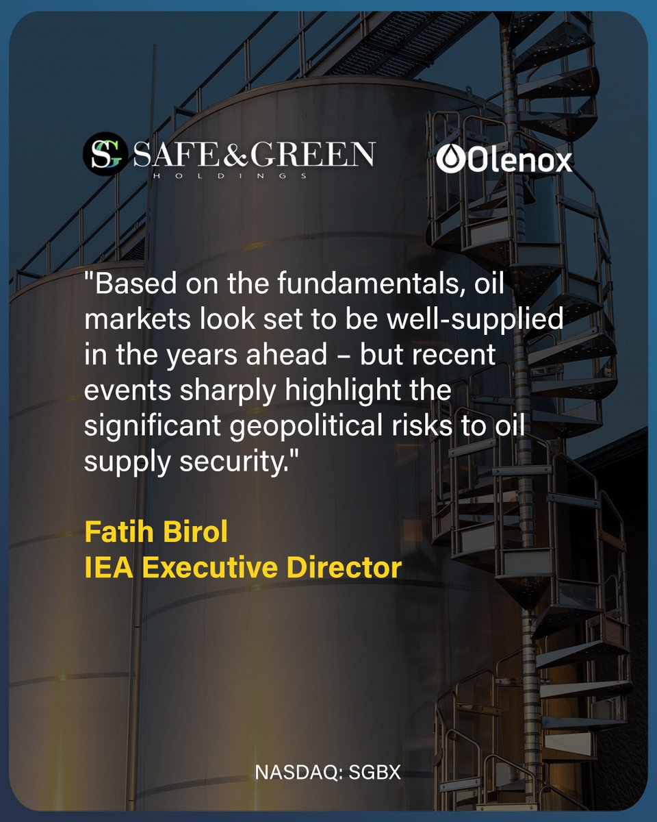 According to the #IEA, the key #supply and #demand drivers in #OilMarkets are causing uncertainty in current market dynamics.

🗞️: asmbly.link/fql2dVz 

🇺🇸 #NASDAQ: $SGBX