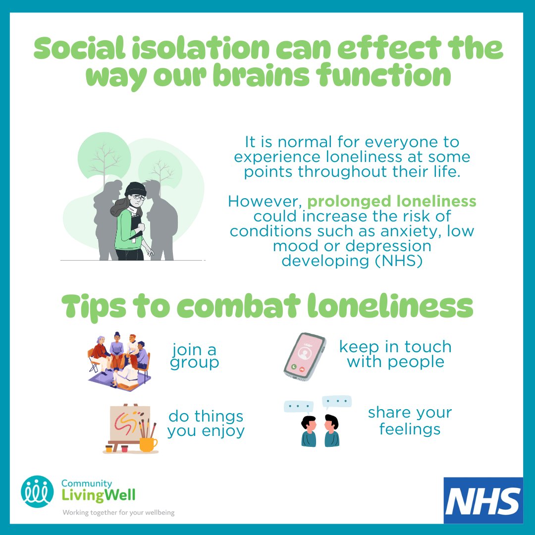 Mindful Tips: Social Isolation 🤝💬
Did you know? Small connections like a call, video chat, or message can ease loneliness &amp; boost mental health.
Learn more:
🔗 nhs.uk/.../loneliness…
🔗 nhs.uk/oneyou/every-m…
Let’s take small steps toward connection. 💙
#StayConnected
