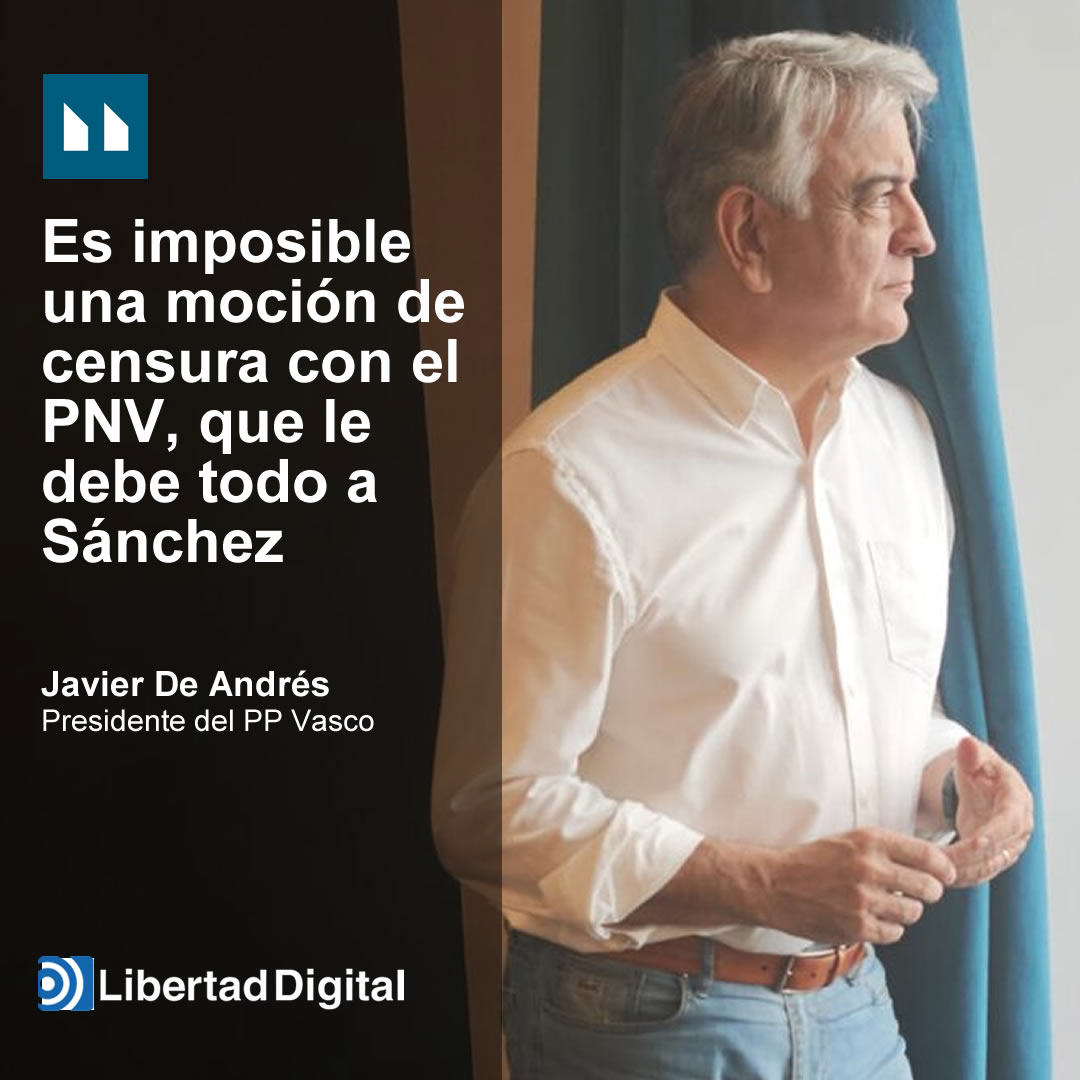 📰Entrevista en <a href="/libertaddigital/">Libertad Digital</a>

«Es imposible una moción de censura con el PNV, que le debe todo a Sánchez»           

libertaddigital.com/espana/politic…