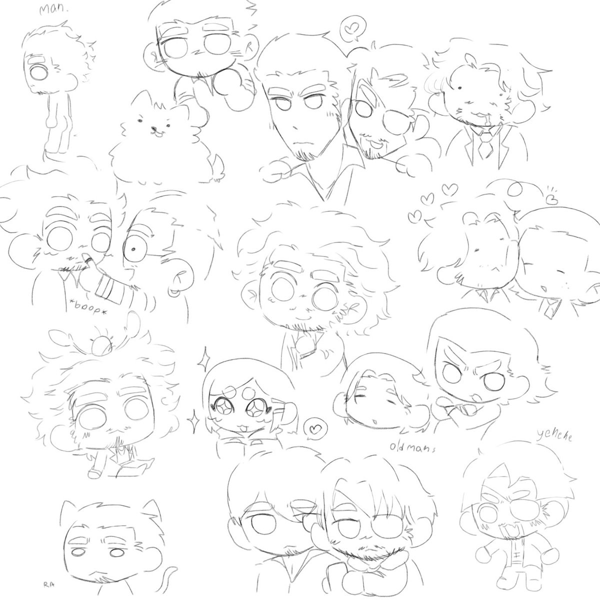 Sky_ATSK's tweet image. Yakuza doodle