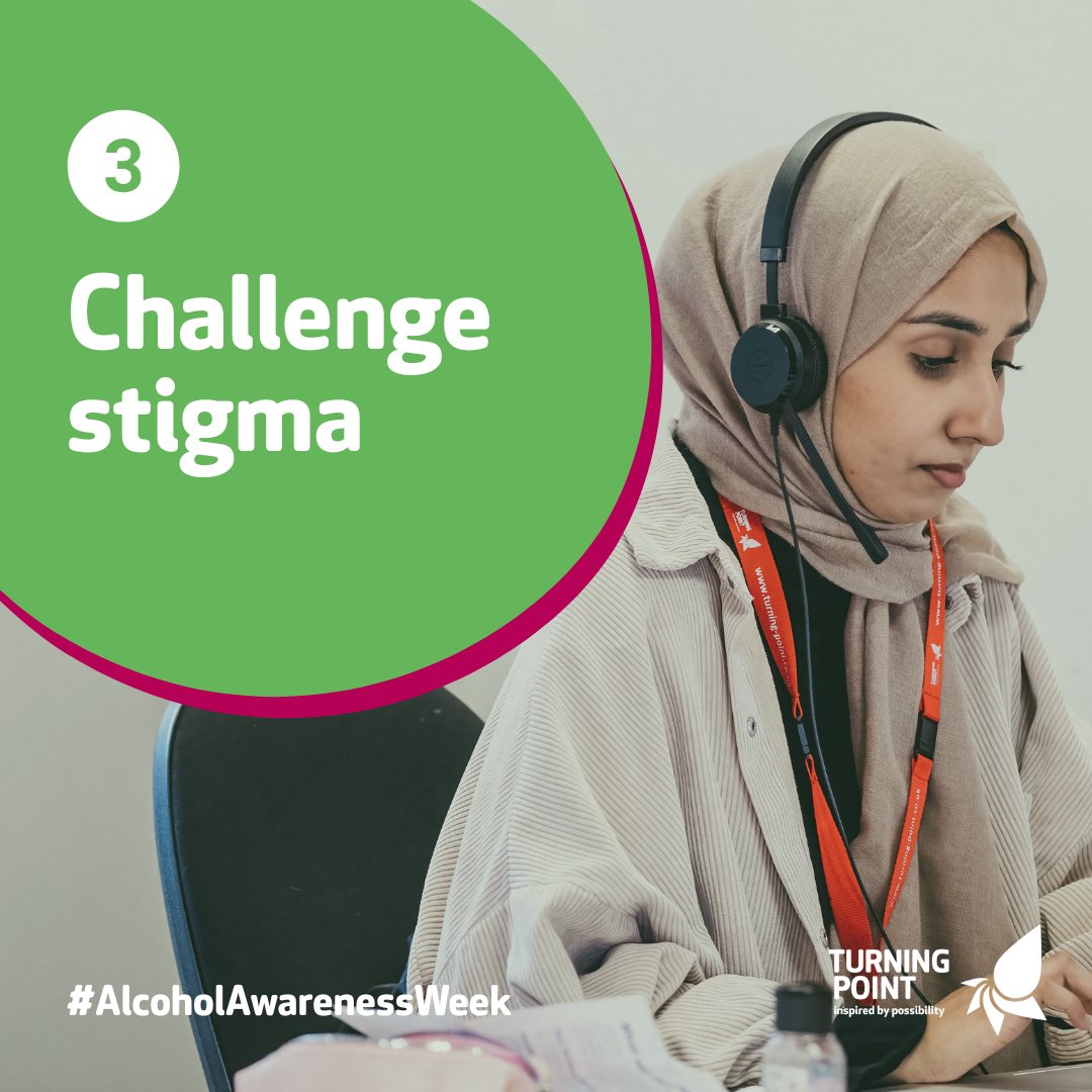 This week is #AlcoholAwarenessWeek, and it's a great opportunity to raise awareness around alcohol use.

Think about how you can:
👉 Better understand alcohol
👉 Promote support 
👉 Challenge stigma 
👉 Support others

Find out more from Turning Point: mytp.me/tp-support