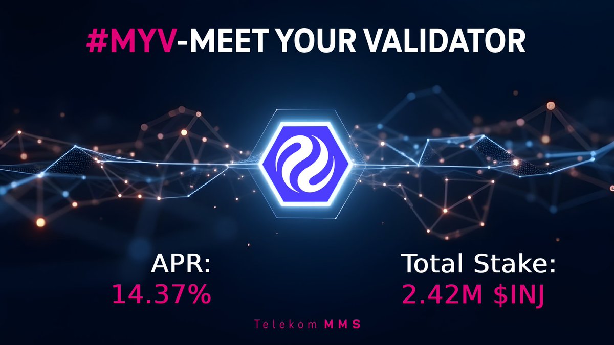 mms_Blockchain's tweet image. #MYV - MeetYourValidator
@injective
We’re proud to announce that we are now amongst the top 10 Validators on the Injective network!
A big thank you to our community for the continued trust and support.
Our validator helps securing Injective, a lightning fast, interoperable…