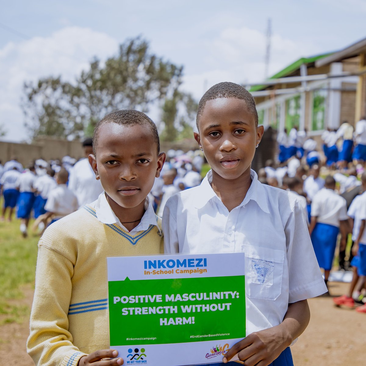 Under the #INKOMEZI program, we believe positive masculinity means treating everyone equally, expressing emotions without fear, and leading with kindness. 

Every day, we keep helping young people build confidence &amp; develop gender-related skills so they can shape a future free
