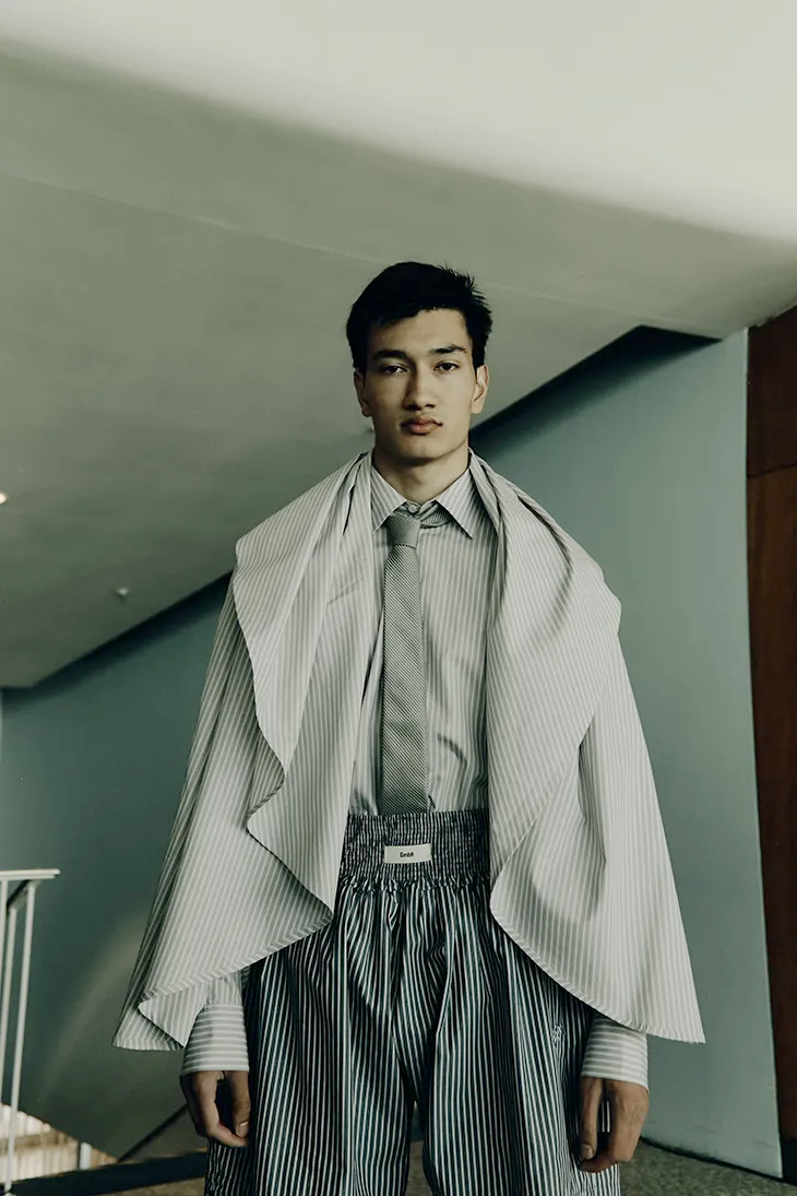 GmbH Spring Summer 2026 Collection Walks Through Disconnection - more here: malemodelscene.net/menswear/gmbh-…

#GmbH unveiled its SS26 collection during #BerlinFashionWeek. Creative directors Benjamin A. Huseby and Serhat Işık titled the collection Imitation of Life, marking their fourth
