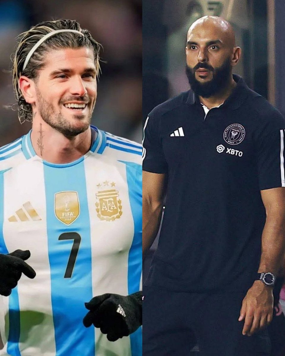 FootballFunnnys's tweet image. Leo Messi's bodyguard Yasin is looking for a new job as De Paul is joining MLS 😂😂