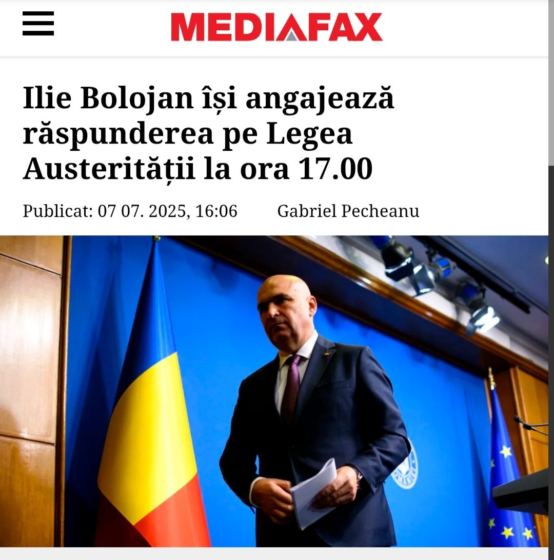 "LEGEA AUSTERITĂȚII"

Băi nene, cum să-ți promovezi propriile măsuri în acest hal?
În ce țară mai auziți un asemenea discurs DISTRUCTIV?

Colapsul economic se putea evita, dar, cu un astfel de narativ oficial, este sigur că vom ajunge într-unul!

Ce au în cap descreier@ții ăștia?
