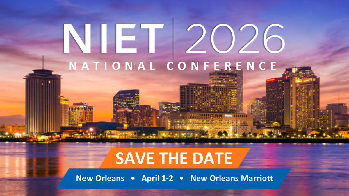 Josh Barnett (@nietjbarnett) on Twitter photo Save the date! Our 2026 National Conference will be in New Orleans, LA at the New Orleans Marriott from April 1-2, 2026. We look forward to seeing you all there! <a href="/NIETteach/">National Institute for Excellence in Teaching</a> Save the date! Our 2026 National Conference will be in New Orleans, LA at the New Orleans Marriott from April 1-2, 2026. We look forward to seeing you all there! <a href="/NIETteach/">National Institute for Excellence in Teaching</a>