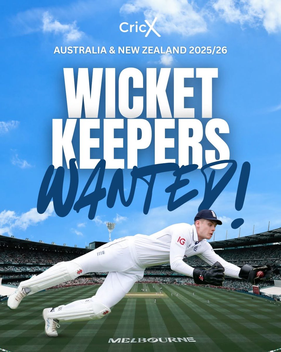 CricX - The Cricket Exchange Agency๐๐ (@cricketagency) on Twitter photo ๐งค ๐๐ข๐๐ค๐๐ญ-๐๐๐๐ฉ๐๐ซ๐ฌ ๐๐๐๐๐๐!
๐ ๐๐ฎ๐ฌ๐ญ๐ซ๐๐ฅ๐ข๐ & ๐๐๐ฐ ๐๐๐๐ฅ๐๐ง๐ | ๐๐๐๐/๐๐ ๐๐๐๐ฌ๐จ๐ง
Weโve recently had strong interest from clubs across Australia and New Zealand seeking Wicket-Keeper Batters for the upcoming 2025/26 season.
Do you fit the ๐งค ๐๐ข๐๐ค๐๐ญ-๐๐๐๐ฉ๐๐ซ๐ฌ ๐๐๐๐๐๐!
๐ ๐๐ฎ๐ฌ๐ญ๐ซ๐๐ฅ๐ข๐ & ๐๐๐ฐ ๐๐๐๐ฅ๐๐ง๐ | ๐๐๐๐/๐๐ ๐๐๐๐ฌ๐จ๐ง
Weโve recently had strong interest from clubs across Australia and New Zealand seeking Wicket-Keeper Batters for the upcoming 2025/26 season.
Do you fit the