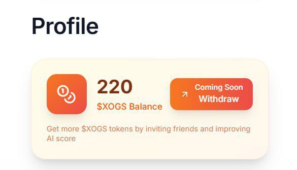 XOGS  AIR DROP
 ⭕️ Reward : $XOGS Tokens 

LINK 🔗 -  x.ptvu.com/invite/93319

🔴LOGIN WITH TWITTER  ACCOUNT 
🔴CHECK YOUR  BALANCE 
🔴DONE 

#XOGS