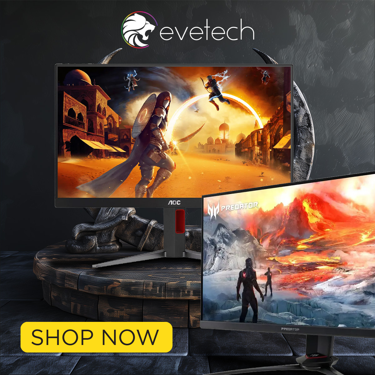 Unmatched clarity. Unbeatable performance. 🖥✨

Level up with our premium PC monitors, vibrant colors, buttery-smooth gameplay and ultra-high refresh rates for elite gaming.

🔥 Shop exclusive deals now! 🛒evetech.co.za/best-pc-monito…

#evetech #GamingMonitors #PCGaming #TechUpgrade