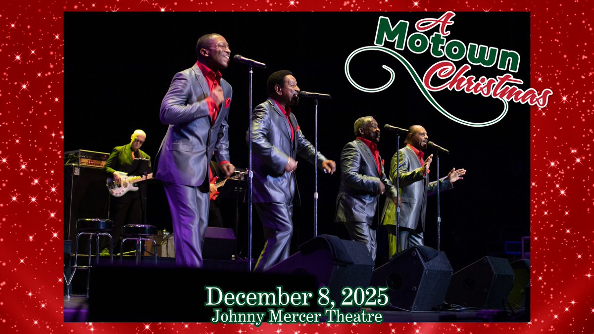 🎶 Just in! A Motown Christmas is back at Johnny Mercer Theatre! 🎄✨ The ultimate holiday show is here, and you won't want to miss it. 🎟️ Grab your tickets this Friday at 10am before they're gone! #MotownMagic